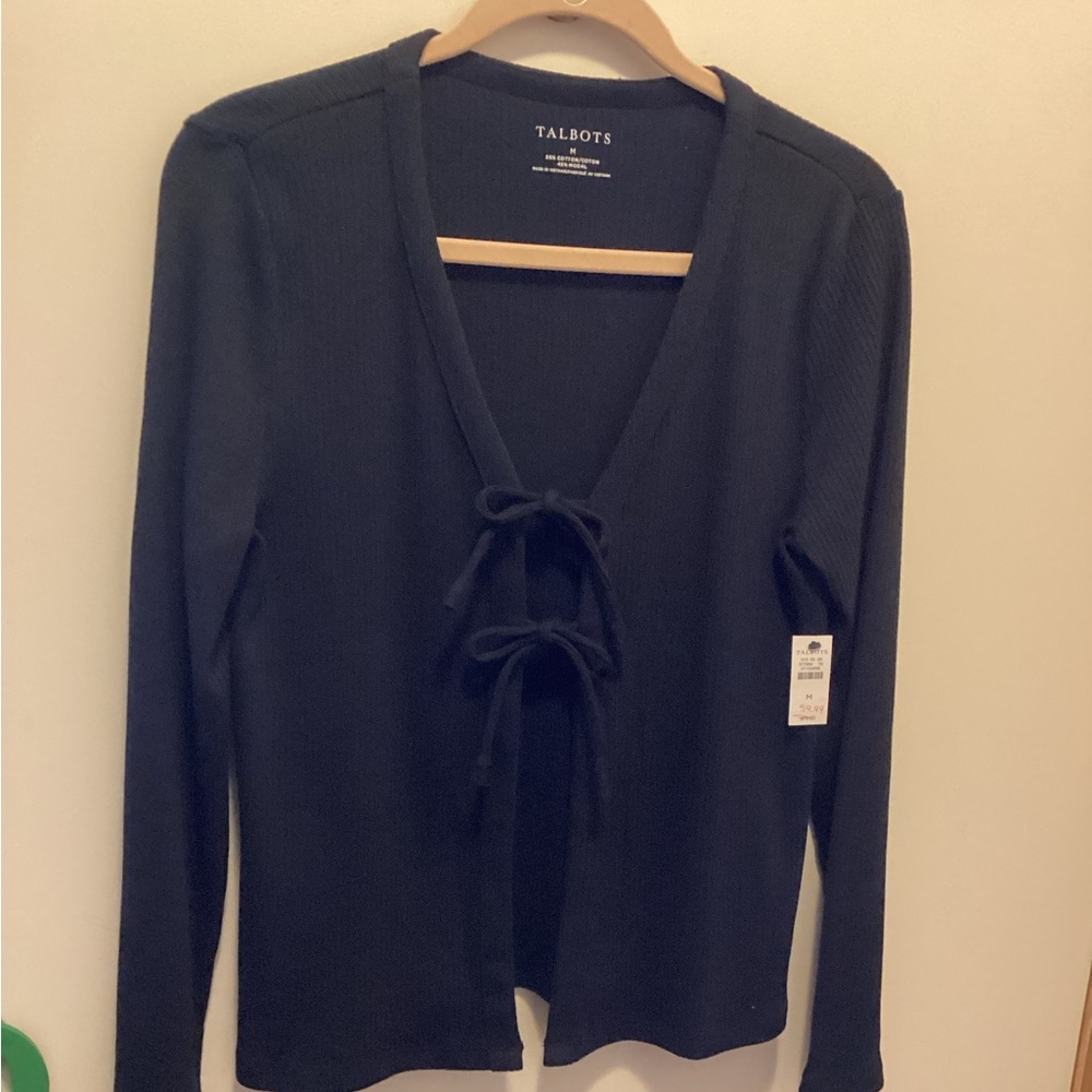 Talbots open/tie jacket - blazer.